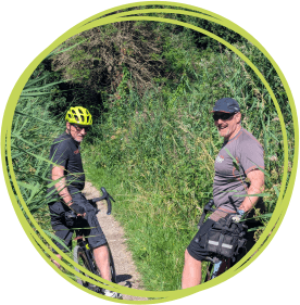 Men cycling